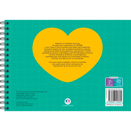 Cozy &  Fluffy | Livro de Colorir | Capa Dura Green