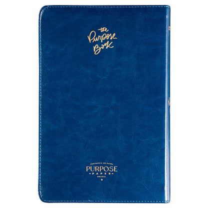 Bíblia The Purpose Book | A21 | Capa Couro Soft Azul Reino