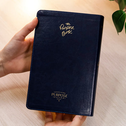 Bíblia The Purpose Book | A21 | Capa Couro Soft Azul Reino