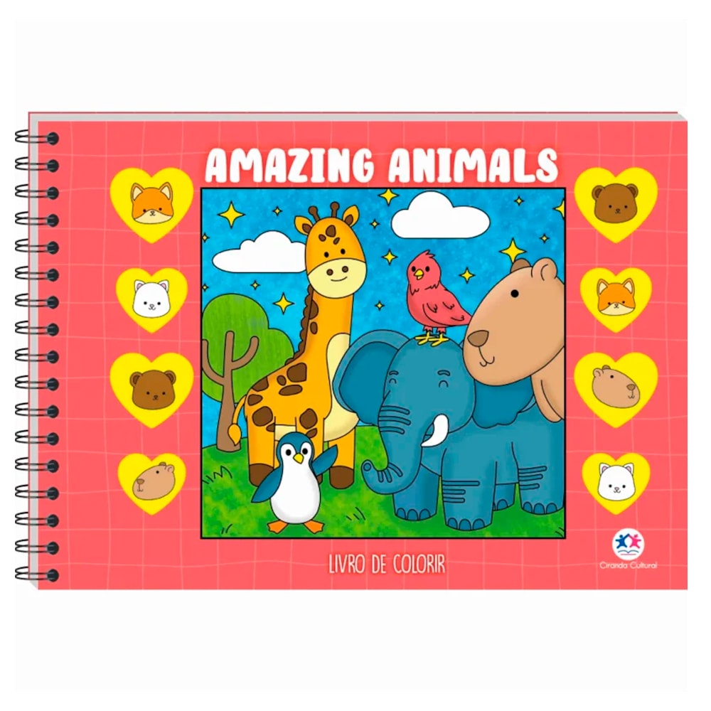 Amazing Animals | Livro de Colorir
