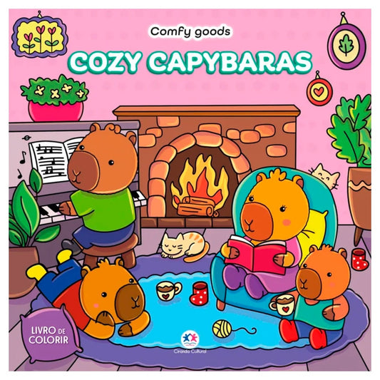 Comfy Goods | Cozy Capybaras | Livro de Colorir