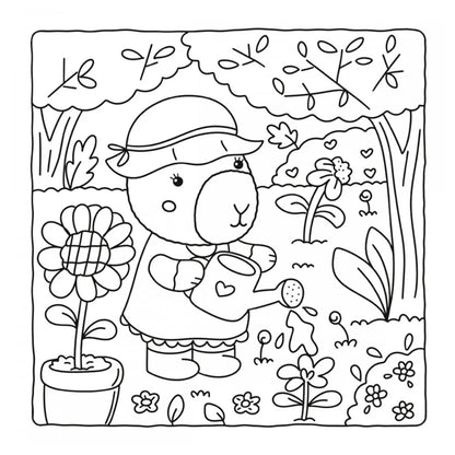Comfy Goods | Cozy Capybaras | Livro de Colorir