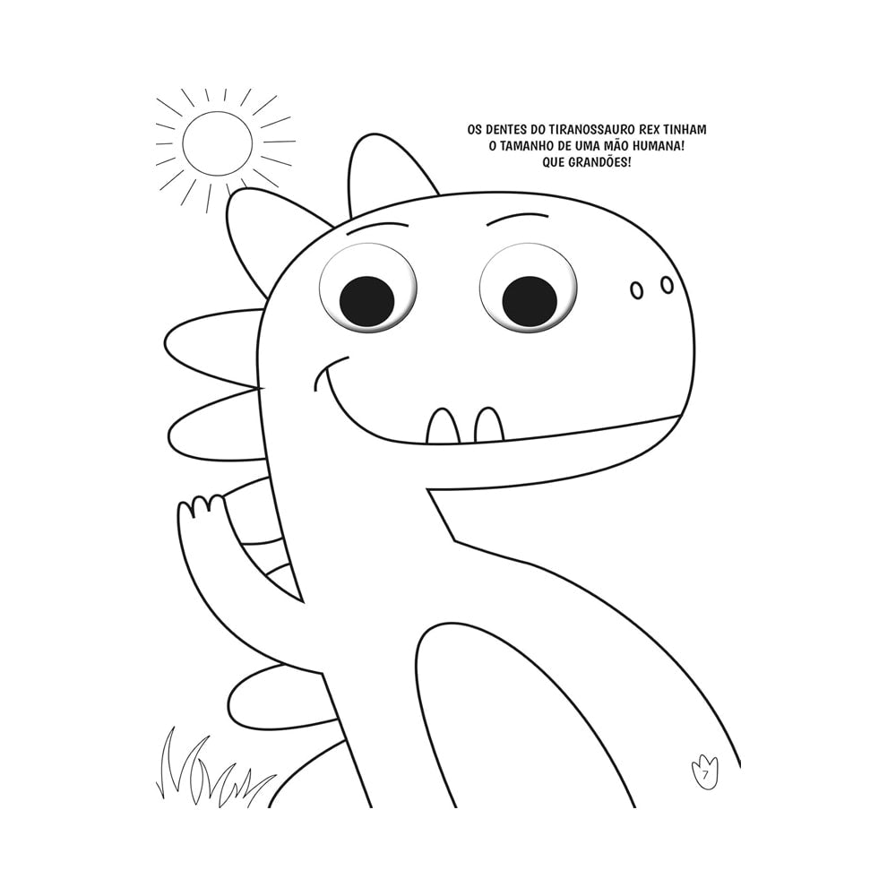 Colorindo no Mundo dos Dinossauros | Colorir com Olhinhos