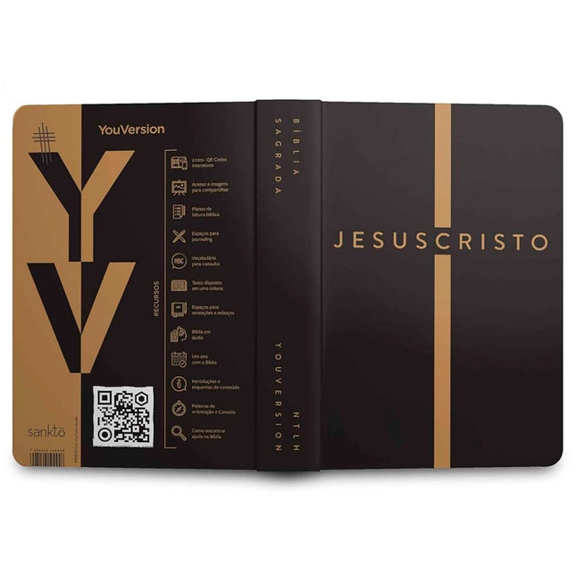 Bíblia Sagrada | NTLH | YouVersion | Jesus Cristo Dourada