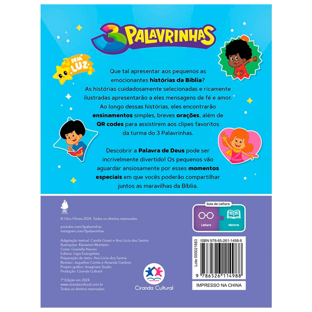 3 Palavrinhas | Bíblia do Bebê