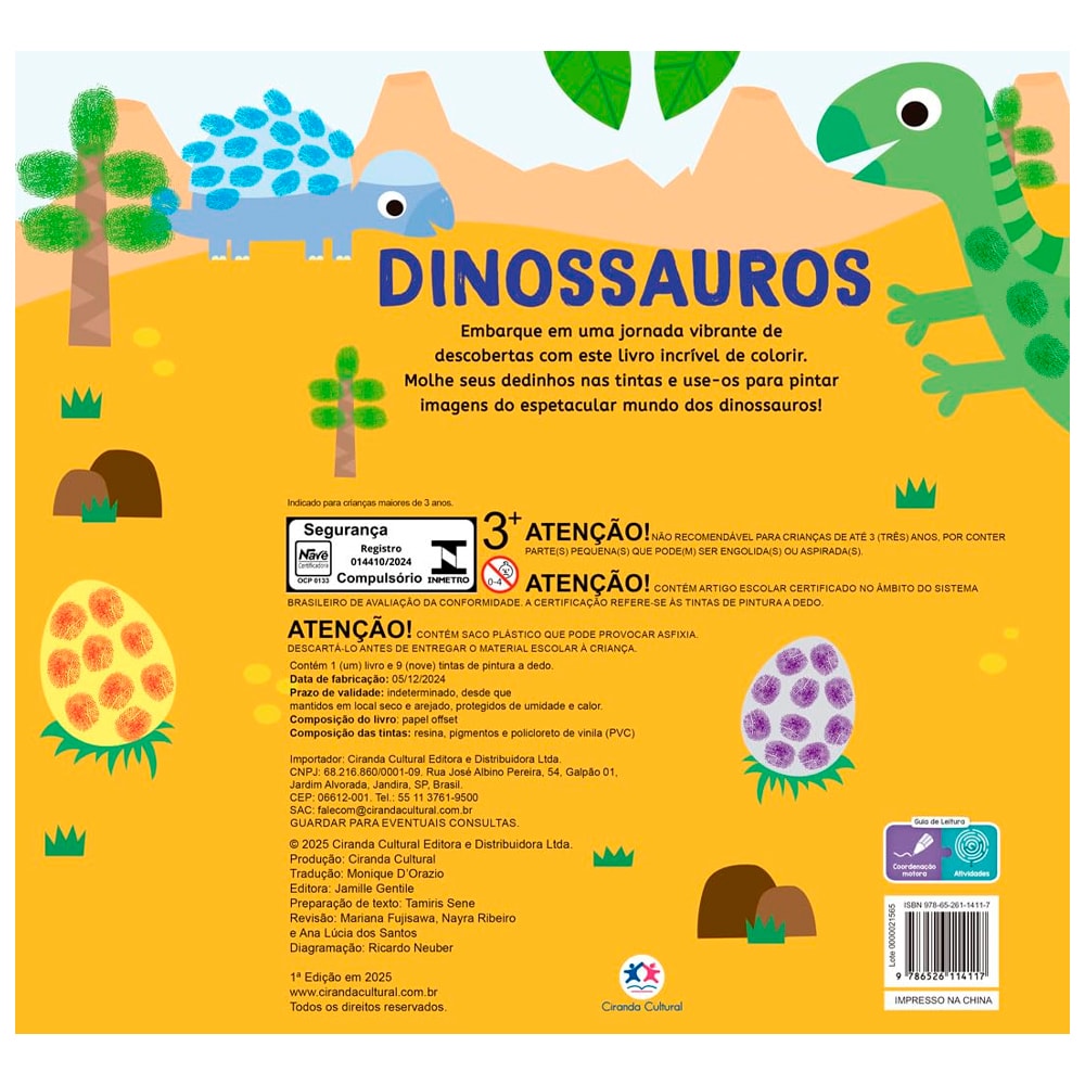 Colorindo Com os Dedinhos | Dinossauros