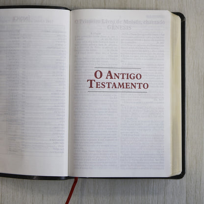 Bíblia King James Fiel 1611 | Concordância e Pilcrows | Capa Luxo Preta