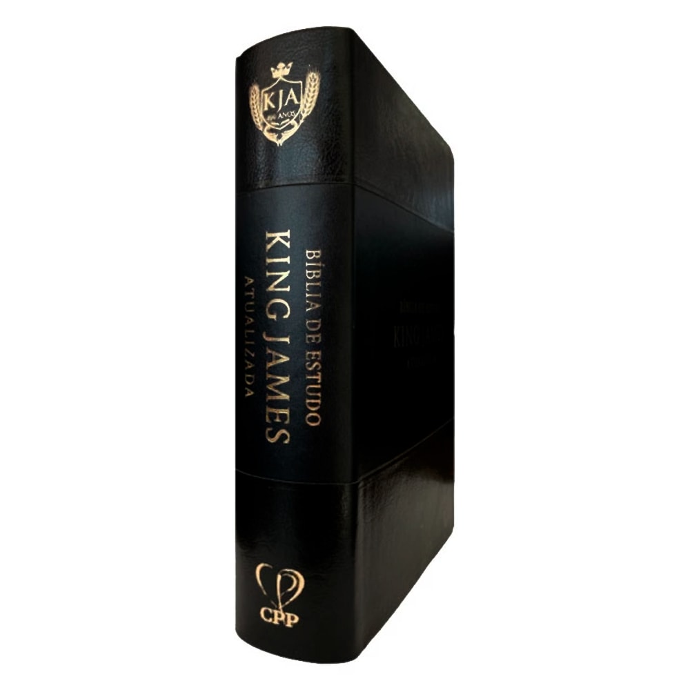 Bíblia de Estudo |  King James Atualizada | Full Color | Capa PU |  Preta