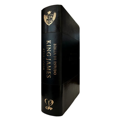 Bíblia de Estudo |  King James Atualizada | Full Color | Capa PU |  Preta