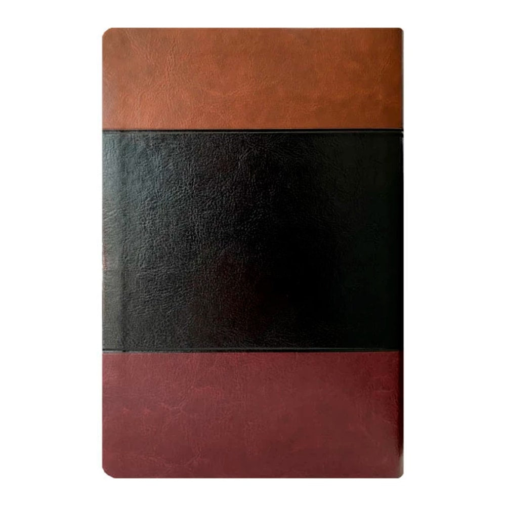 Bíblia de Estudo |  King James Atualizada | Full Color | Capa PU |  Marrom, Preta e Bordô