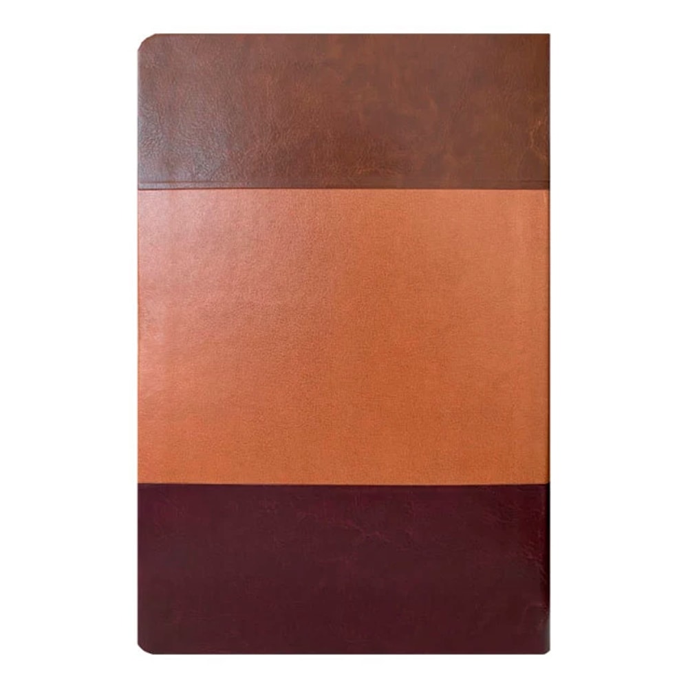 Bíblia de Estudo |  King James Atualizada | Full Color | Capa PU |  Marrom, Caramelo e Bordô