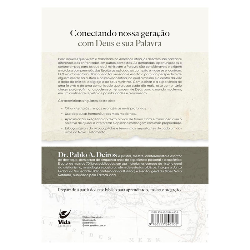 Novo Comentário Bíblico Vida | Gálatas e Efésios | Pablo A. Deiros | Capa Dura