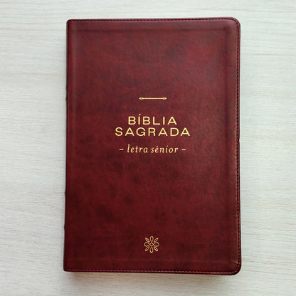 Bíblia Sagrada | NVI | Letra Sênior | Capa Vinho