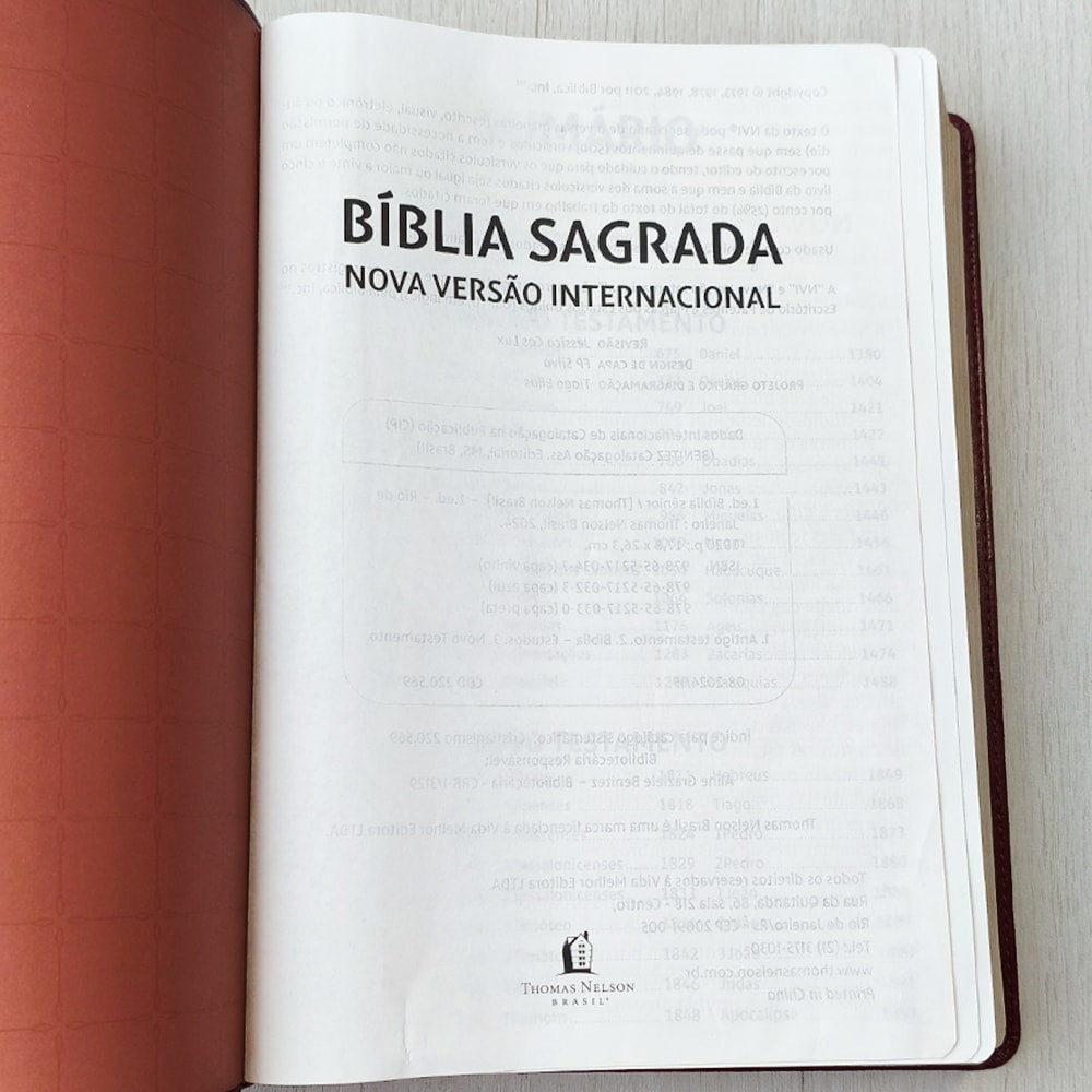 Bíblia Sagrada | NVI | Letra Sênior | Capa Vinho