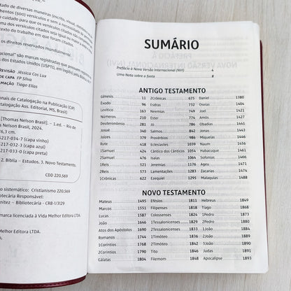 Bíblia Sagrada | NVI | Letra Sênior | Capa Vinho