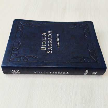 Bíblia Sagrada | NVI | Letra Sênior | Capa Azul