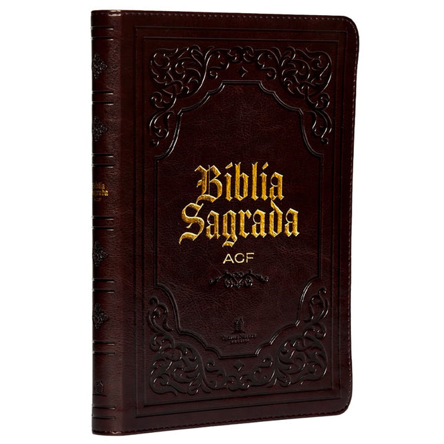 Bíblia Sagrada Slim | ACF | Luxo Marrom