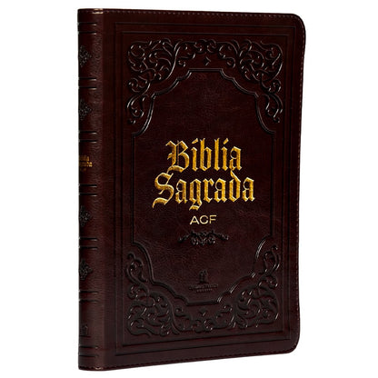 Bíblia Sagrada Slim | ACF | Luxo Marrom