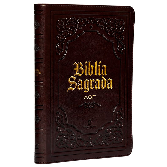 Bíblia Sagrada Slim | ACF | Luxo Marrom
