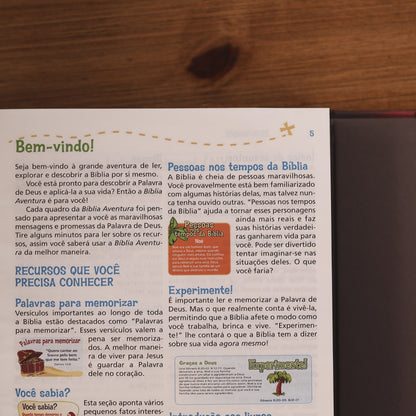 Bíblia Aventura Para Crianças | NVI | Leitura Perfeita | Capa Dura Leão com Fechamento em Imã