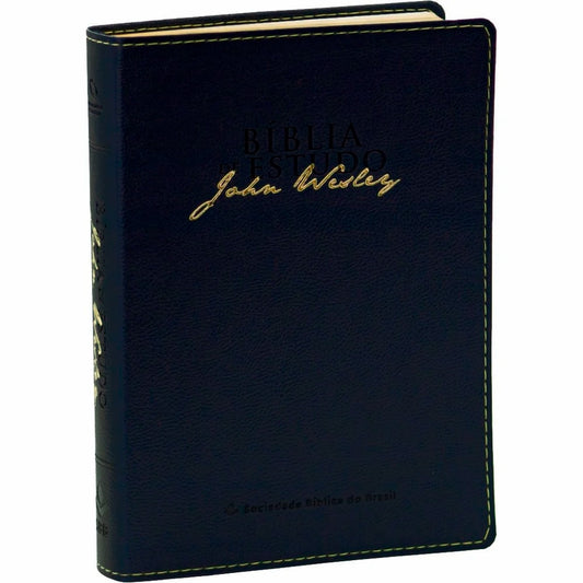 Bíblia de Estudo John Wesley | NAA | Azul