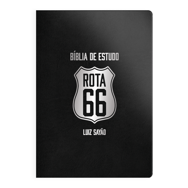 Bíblia de Estudo Rota 66 | NVI | Luiz Sayão | Capa Flexível Preta