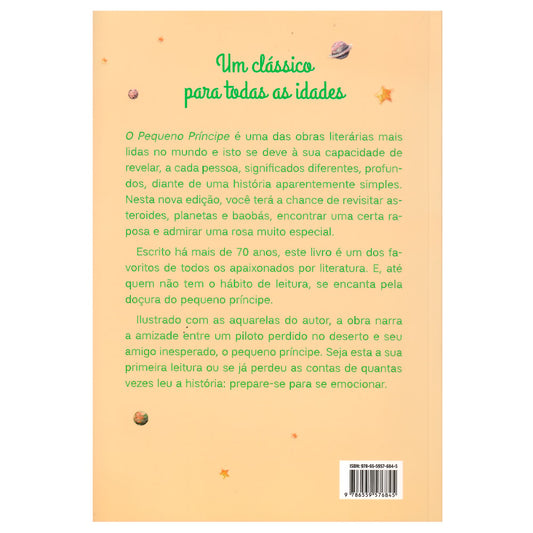 O Pequeno Príncipe | Veríssimo | Antoine de Saint-Exupéry | Laranja Pastel