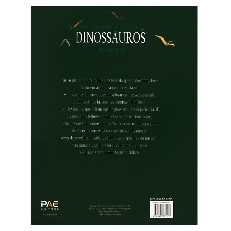 O Mundo Incrível dos Dinossauros | Pop-up 3D