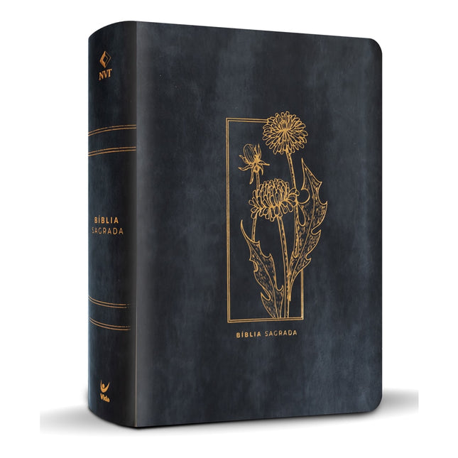 Bíblia Mulheres | Viviane Martinello | NVT | Espaço Para Anotações | Capa Luxo Floral Grafite