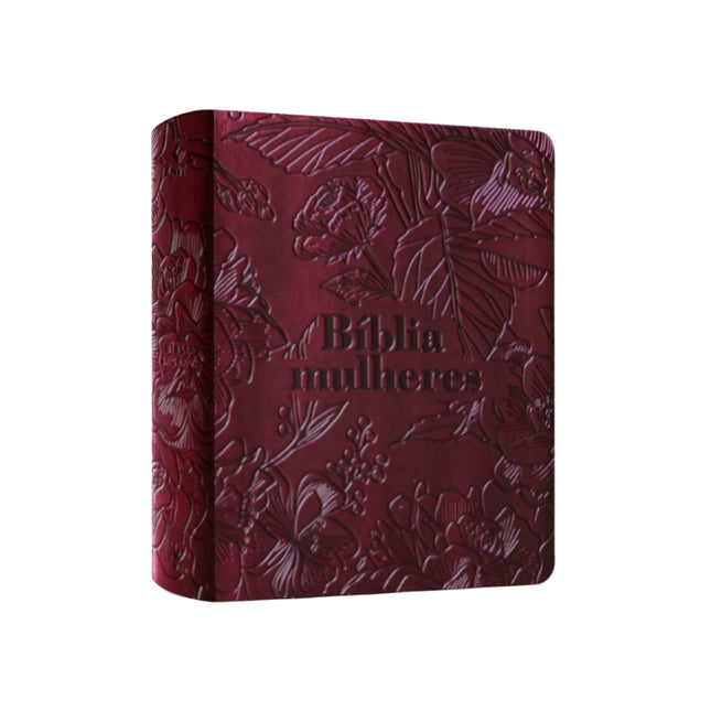 Bíblia Mulheres | Viviane Martinello | NVT | Espaço Para Anotações | Capa Luxo Vinho Floral