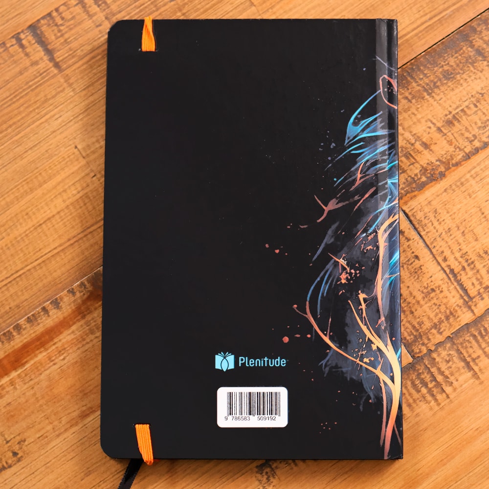 Caderno Moleskine | Com Pauta | Capa Leão Colorido