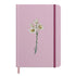 Caderno Moleskine Rosa | Com Pauta | Capa Lírios