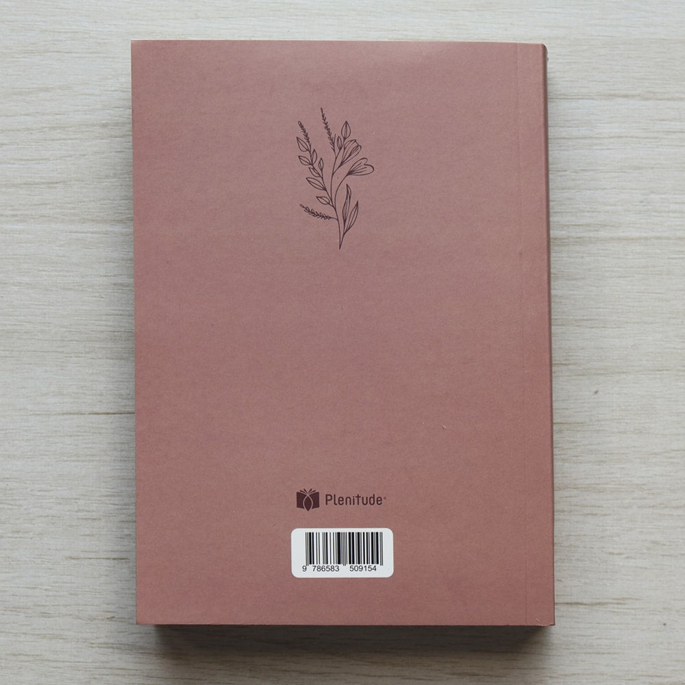 Bíblia Sagrada Flor Minimalista Marrom | NAA | Letra Normal | Capa Ilustrada