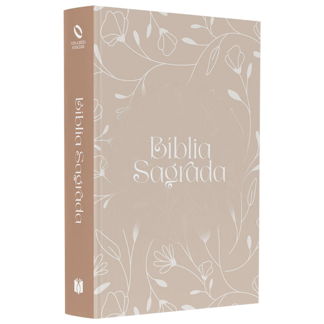Bíblia Sagrada Arabesco Flores | NAA | Letra Normal | Capa Ilustrada