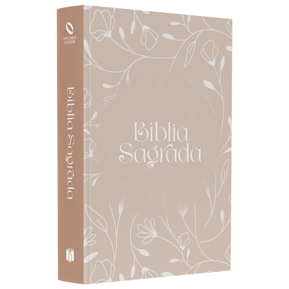 Bíblia Sagrada Arabesco Flores | NAA | Letra Normal | Capa Ilustrada