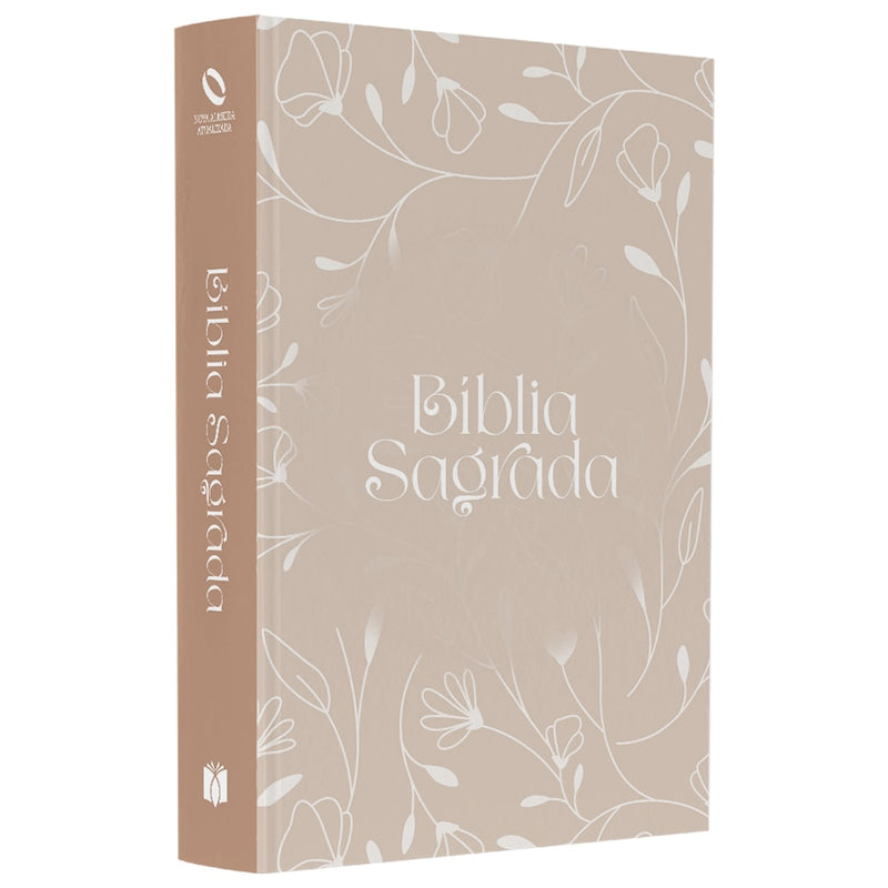 Bíblia Sagrada Arabesco Flores | NAA | Letra Normal | Capa Ilustrada