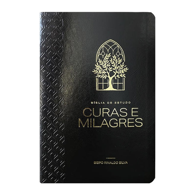 Bíblia de Estudo Cura e Milagres | KJA | Capa Luxo Nobre Preta