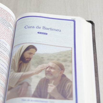 Bíblia de Estudo Cura e Milagres | KJA | Capa Luxo Nobre Preta