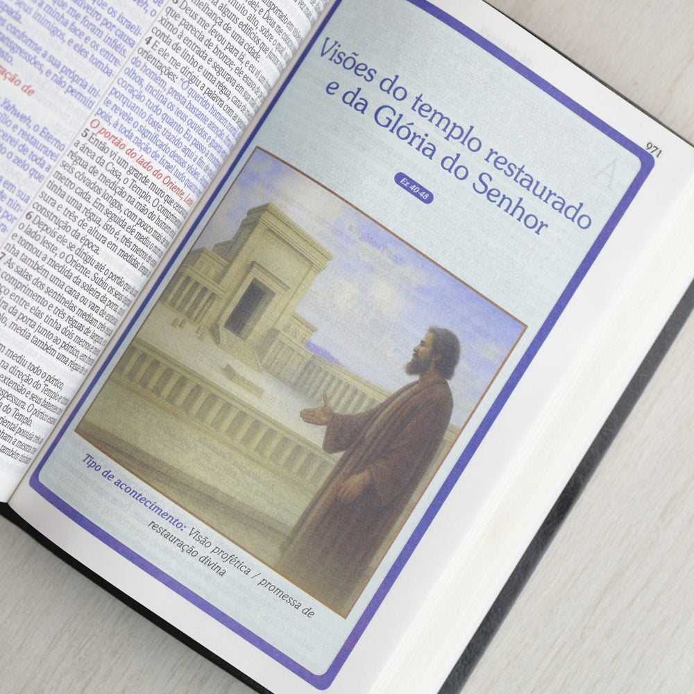 Bíblia de Estudo Cura e Milagres | KJA | Capa Luxo Nobre Preta