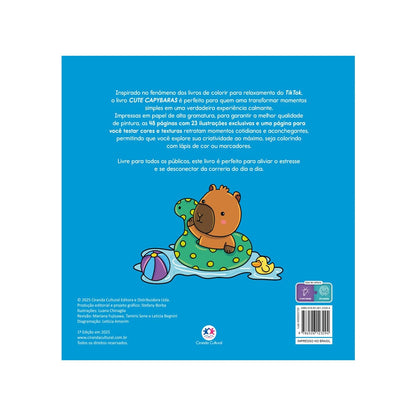 Cute Capybaras | Livro de Colorir