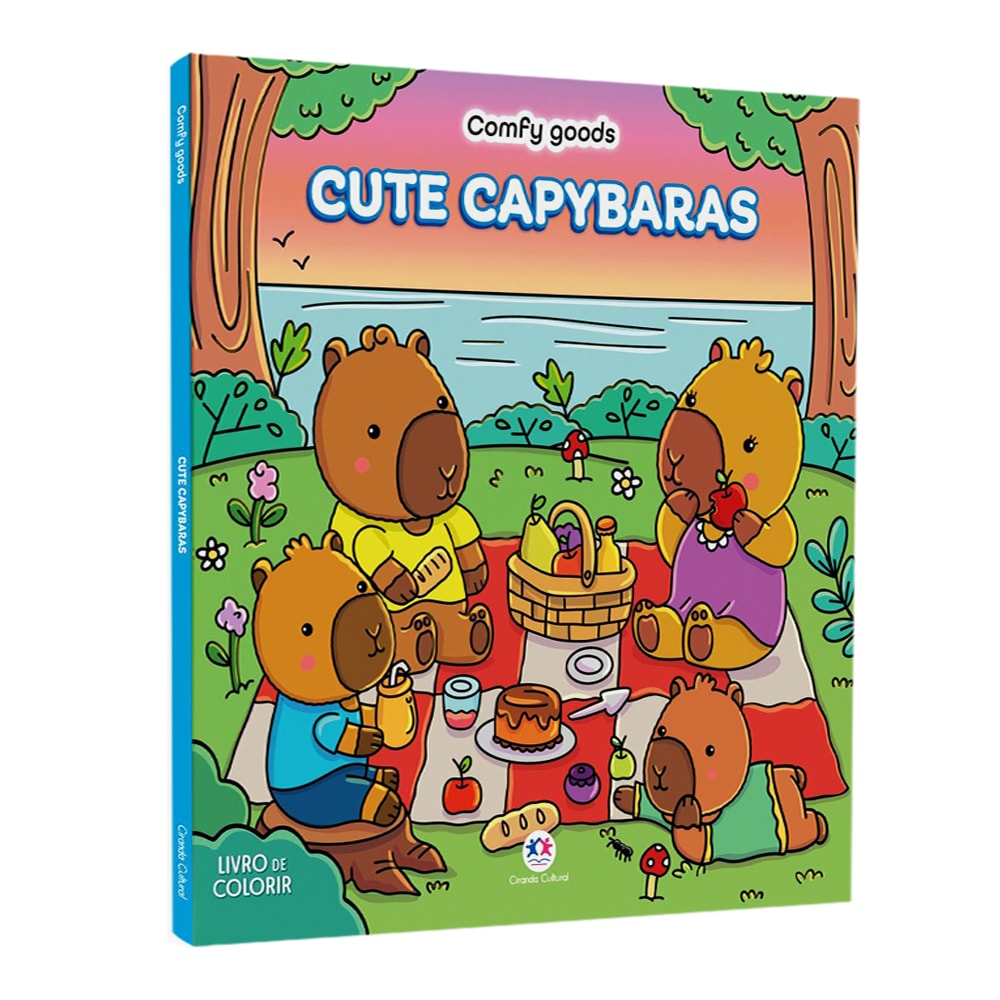 Cute Capybaras | Livro de Colorir