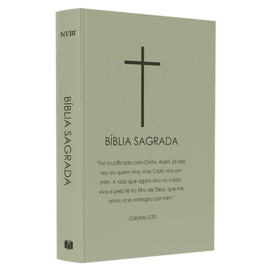 Bíblia Sagrada Cruz | NVI | Letra Normal | Capa Dura Verde