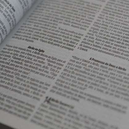 Bíblia Sagrada Lettering | NVI | Capa Brochura Azul