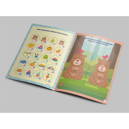 101 Adesivos Atividades e Desenhos para Colorir Capivara