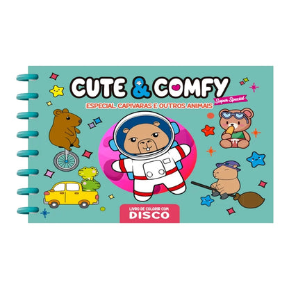 Cute e Comfy Especial Capivaras e Outros Animais | Livro de Colorir com Disco | Edição 11