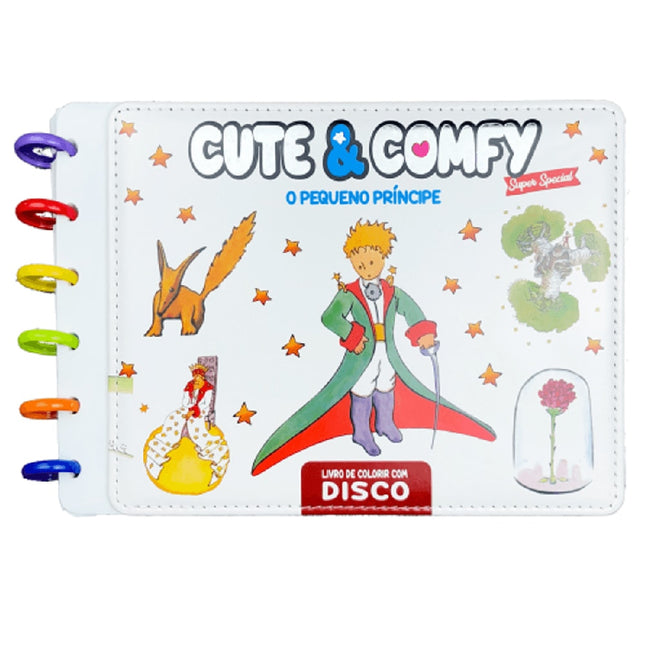Cute e Comfy O Pequeno Príncipe | Livro de Colorir com Disco | Edição 09
