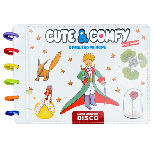 Cute e Comfy O Pequeno Príncipe | Livro de Colorir com Disco | Edição 09