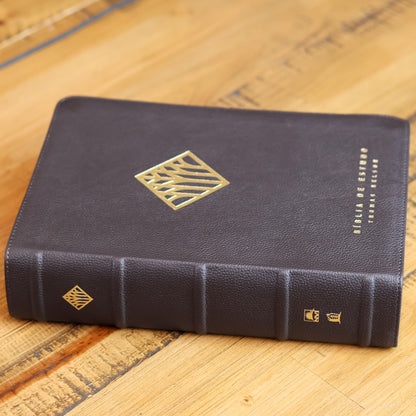 Bíblia Sagrada | NVI | Premier Collection | Capa Couro Luxo Marrom