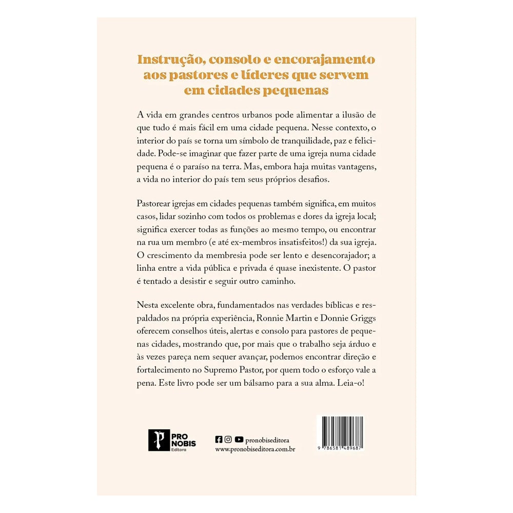 Pastoreando Pequenas Cidades | Ronnie Martin e Donnie Griggs