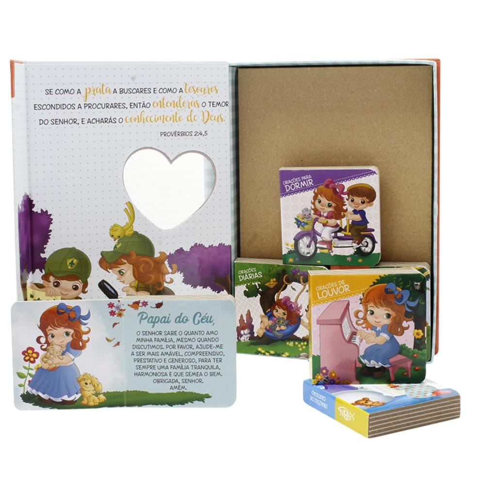 "BOX C/6 UND: ESTRELA GUIA - ORACOES P/PEQUENOS CORACOES
"